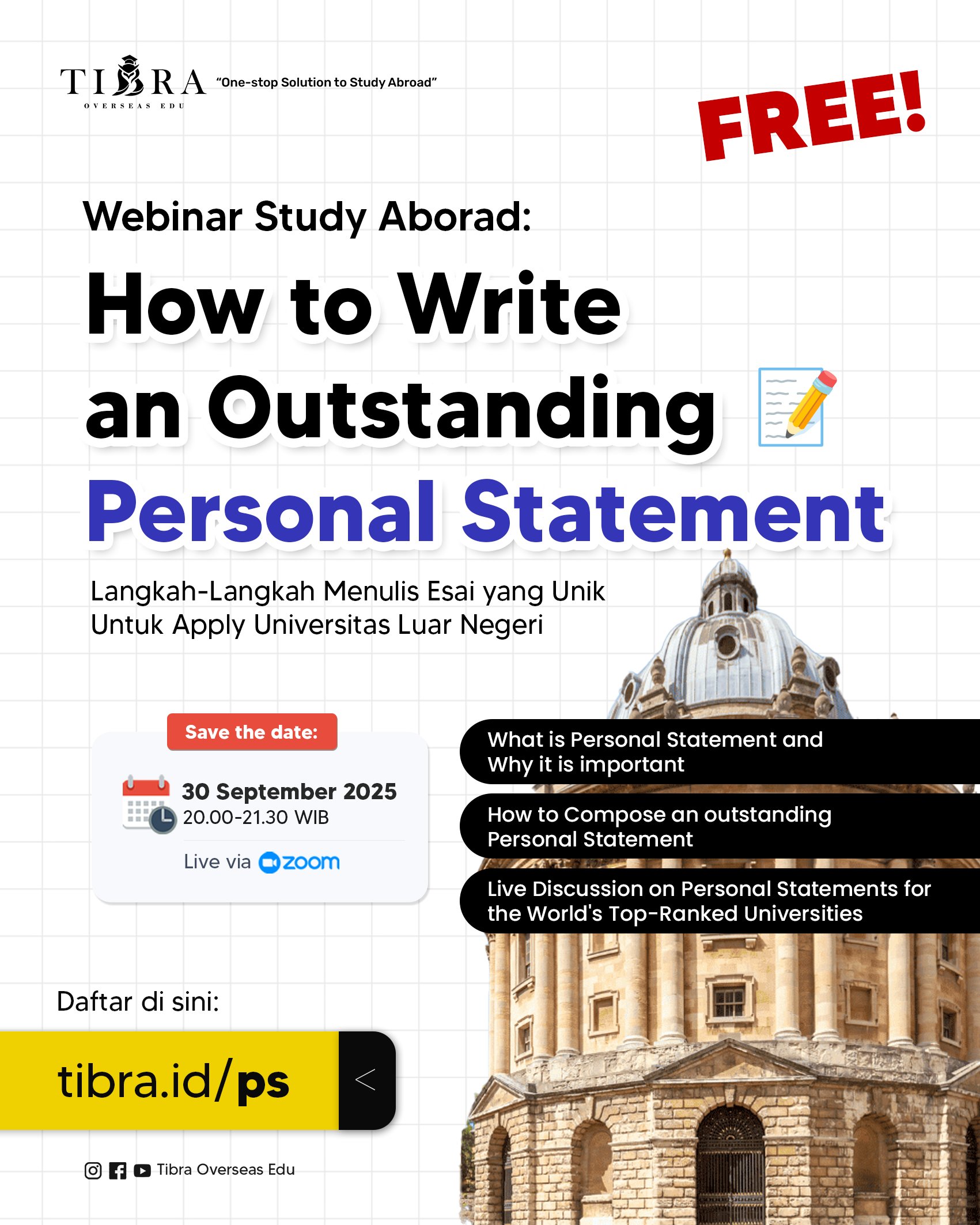 Webinar: How to Write an Outstanding Personal Statement