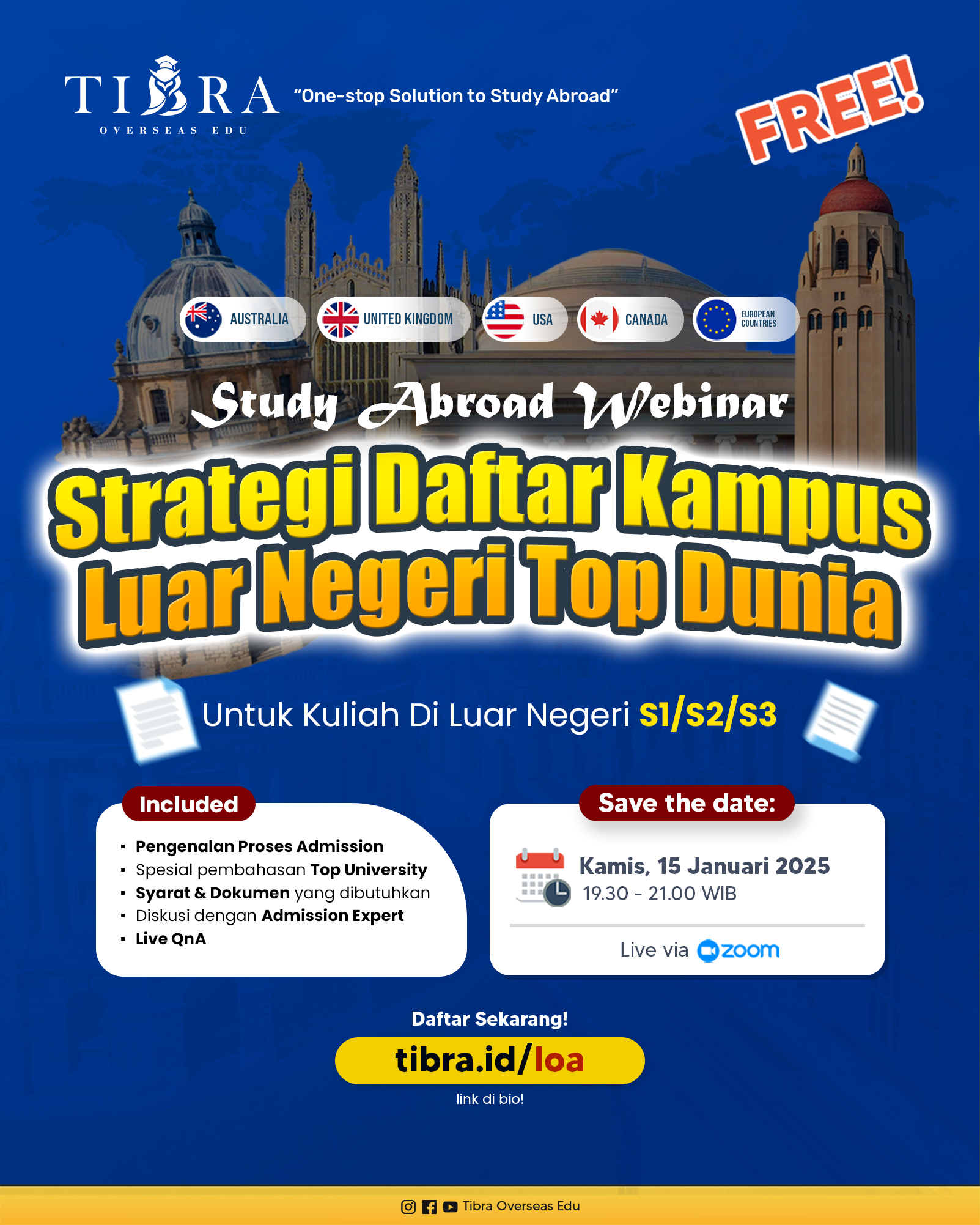 STRATEGI TEMBUS LoA KAMPUS TOP DUNIA
